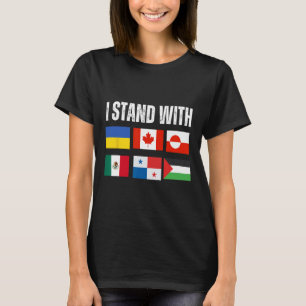Ik Sta Met Oekraine Canada Groenland Mexico Panama T-shirt