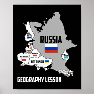 Ik Sta Met Oekraïne Europa Kaart Niet Rusland  Poster
