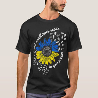 Ik sta met Oekraïne klaar om zonnebloempitten in j T-shirt