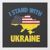 Ik sta met Oekraïne  Raamsticker (Vel)