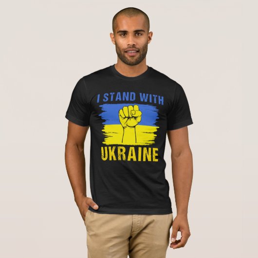Ik sta met Oekraïne T-shirt (Voorkant volledig)