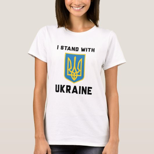 Ik Sta Met Oekraïne T-shirt (Voorkant)