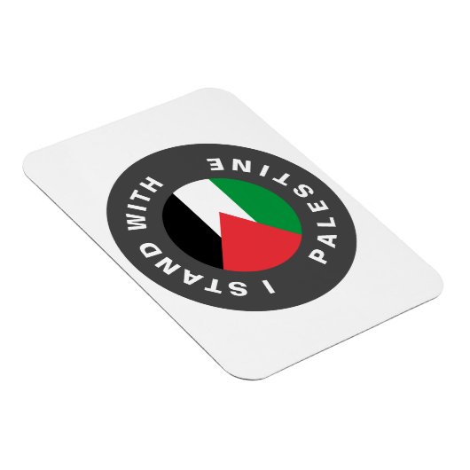 Ik sta met Palestijnse vlag aangepaste tekst Magneet (Rechterzijde)