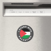 Ik sta met Palestijnse vlag gepersonaliseerd Magneet (Insitu (Vaatwasser))