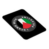 Ik sta met Palestina aangepaste tekst en vlag zwar Magneet (Rechterzijde)