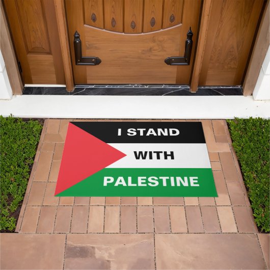 Ik sta met Palestina aangepaste tekst Palestina vl Deurmat (Buiten)