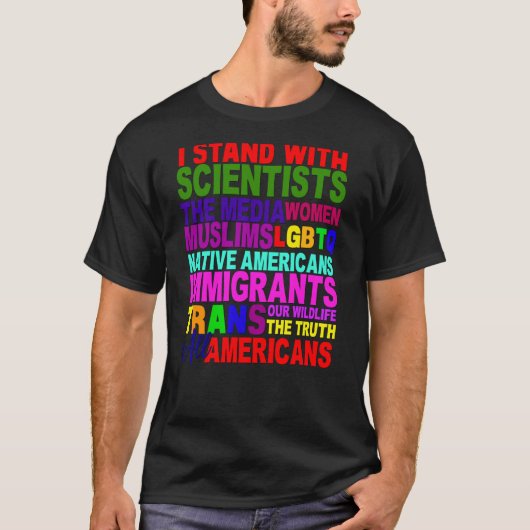 Ik Sta Met Shirt Blijf Weersta Protest Mars Am (Voorkant)