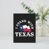 Ik Sta Met Texas Feestdagenkaart (Staand voorkant)