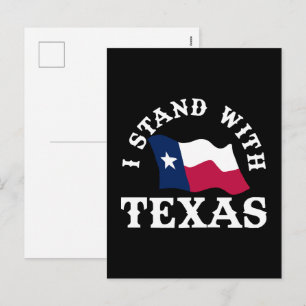 Ik Sta Met Texas Feestdagenkaart
