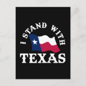 Ik Sta Met Texas Feestdagenkaart (Voorkant)