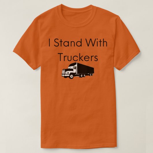 Ik sta met Truckers shirt ClassicCopy (Design voorkant)