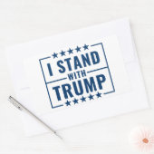 Ik sta met Trump 2024 teken Rechthoekige Sticker (Envelop)