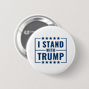 Ik sta met Trump 2024 teken Ronde Button 5,7 Cm