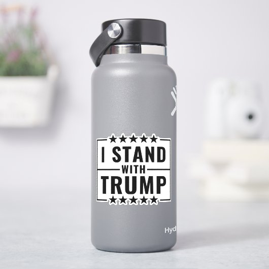 Ik sta met Trump 2024 teken Sticker (HydroFlask)