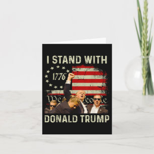 Ik sta met Trump Grappige Trump 2024 Kaart