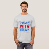Ik sta met Trump T-Shirt Trump 2024 (Voorkant volledig)