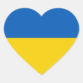 Ik sta met Ukraine Custom Heart Stickers Set (Voorkant)