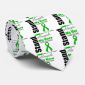 Ik sta naast mijn Hero traumatische hersenletsel Stropdas (Opgerold)