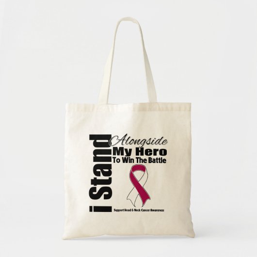 Ik sta naast m'n hoofd- en nekkanker tote bag (Voorkant)