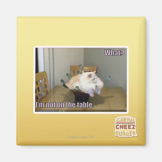 Ik sta niet op de tafel magneet (Voorkant)