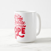 Ik sta niet op om te schitteren koffiemok (Voorkant rechts)