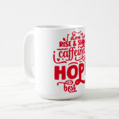 Ik sta niet op om te schitteren koffiemok (Voorkant links)