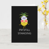 Ik sta nog steeds - beroemde ananas kaart (Gele Bloem)