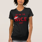 Ik sta op de lijst van Nice. T-shirt (Voorkant)