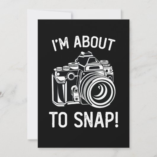 Ik Sta Op Het Moment Om Grappige Fotografie Te Mak Kaart (Voorkant)