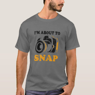 Ik sta op het punt om camera fotografie te magneti t-shirt