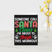 Ik sta op het punt om deze workout grappige kerst kaart (Gele Bloem)