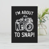 Ik Sta Op Het punt Om Grappige Fotografie Te Maken Kaart (Staand voorkant)