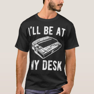 Ik sta op mijn bureau Sound Guy Studio Engineer De T-shirt