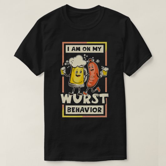 Ik sta op mijn wangedrag, Oktoberfest T-shirt (Design voorkant)