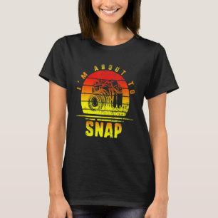Ik sta op springen Fotograaf Camera Fotografie P T-shirt