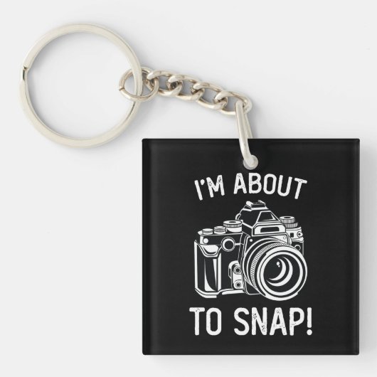 Ik Sta Op Springen Grappige Fotografie Sleutelhanger (Voorkant)