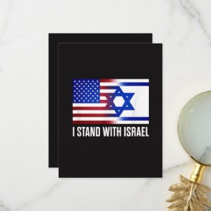 Ik sta patriottisch achter Israël Bedankkaart