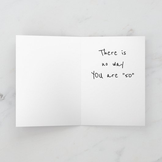 IK STA VERBAasd..GEEN DENKEN AAN DAT JE **50** WOR Kaart (Binnen)