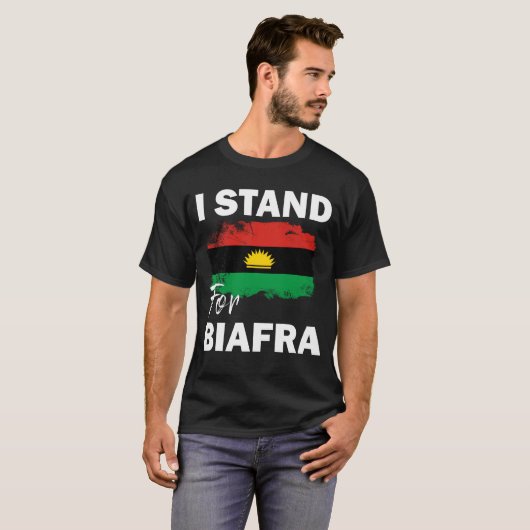 Ik sta voor biafra t-shirt (Voorkant volledig)