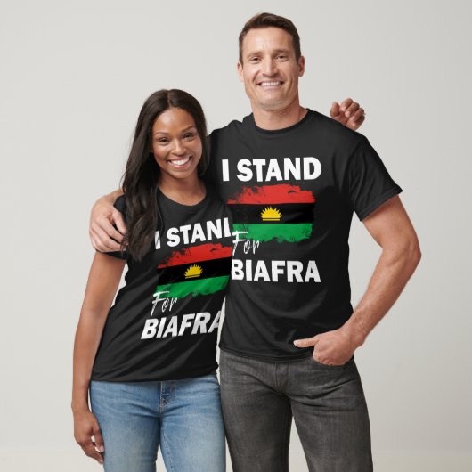 Ik sta voor biafra t-shirt (Unisex)