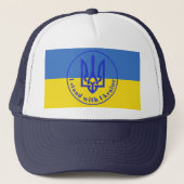 Ik sta voor de Blauwe Gele Trident Trucker H Pet (Voorkant)