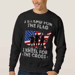 Ik sta voor de vlag die ik ken voor het kruis trui
