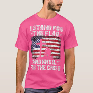 Ik sta voor de vlaggeenkneel voor het kruis t-shirt