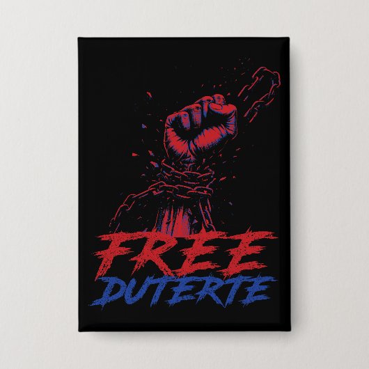 Ik sta voor Duterte Free DU30 Free Duterte Button (Voorkant)