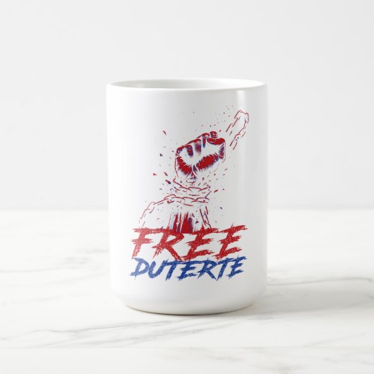Ik sta voor Duterte Free DU30 Free Duterte Koffiemok (Center)