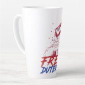 Ik sta voor Duterte Free DU30 Free Duterte Latte Mok (Linkerhoek)