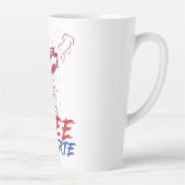 Ik sta voor Duterte Free DU30 Free Duterte Latte Mok (Rechts)