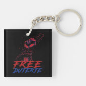 Ik sta voor Duterte Free DU30 Free Duterte Sleutelhanger (Achterkant)