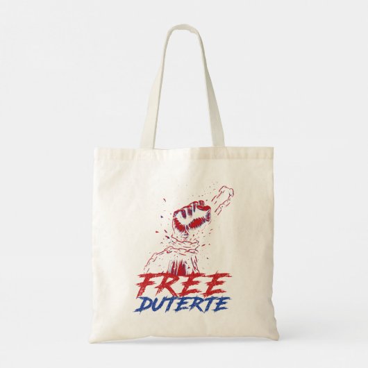 Ik sta voor Duterte Free DU30 Free Duterte Tote Bag (Achterkant)