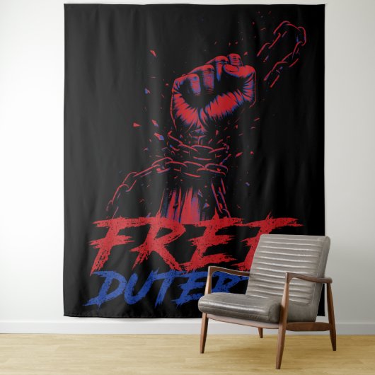 Ik sta voor Duterte Free DU30 Free Duterte Wandkleed (In situ)